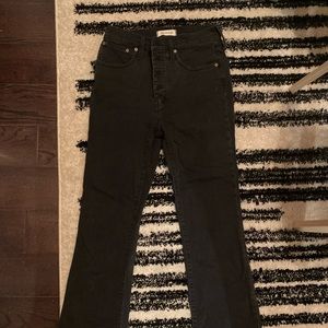Madewell bootcut black jeans
